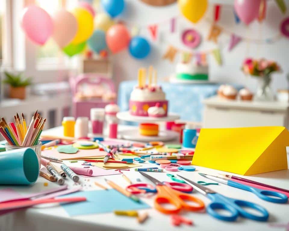 Kindergeburtstag Bastelvorbereitungen