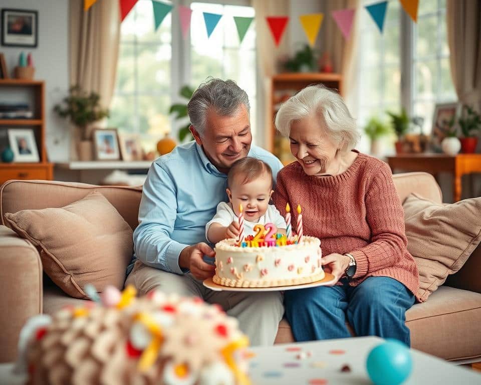 Glückwünsche zum 2. Geburtstag von Großeltern