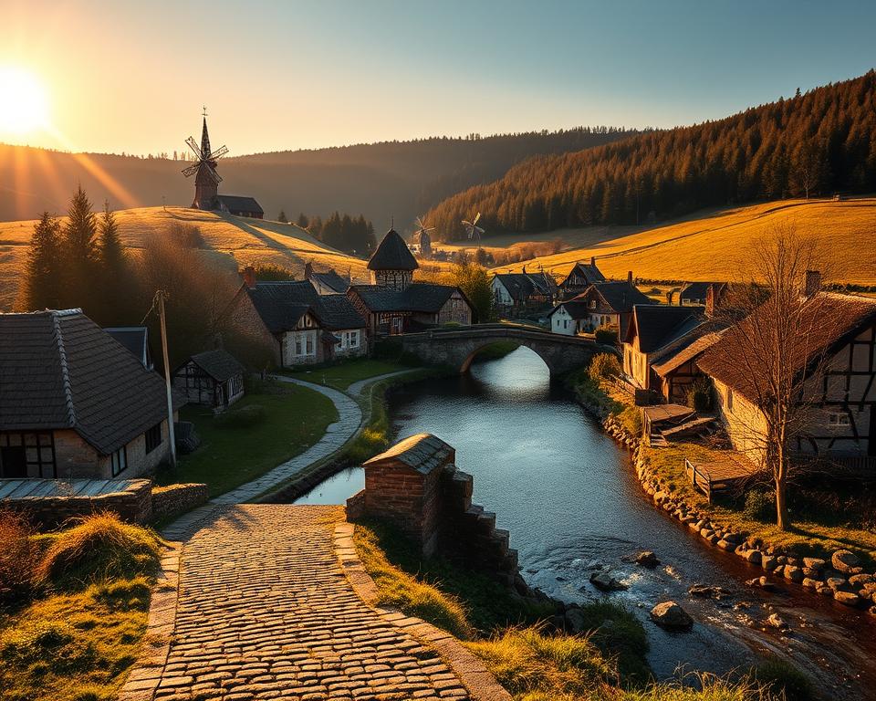 Klassische Stadt Land Fluss Kategorien