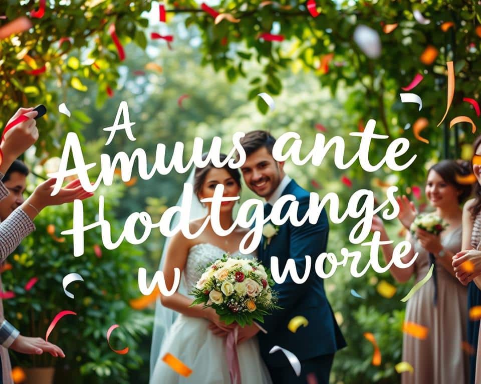 amüsante Hochzeitsworte